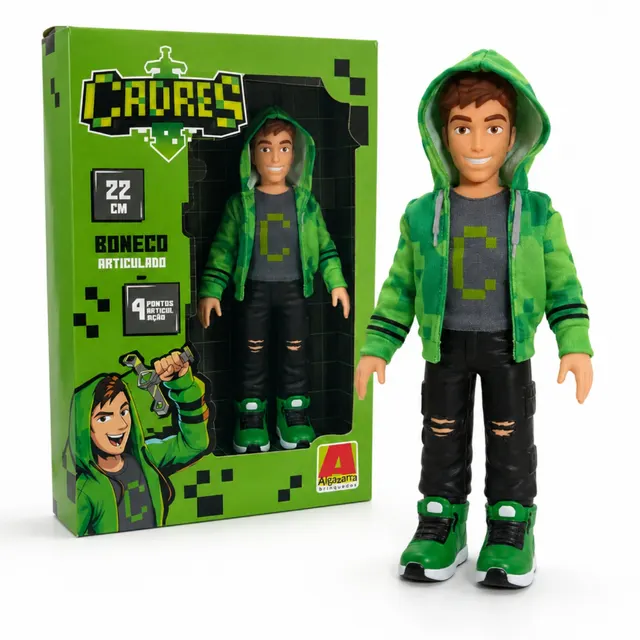 Boneco Cadres articulado, 22 cm