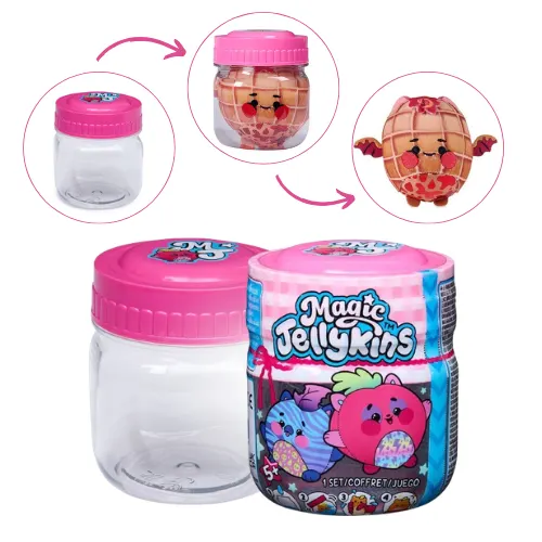 Pote com pelúcia surpresa Magic Jellykins